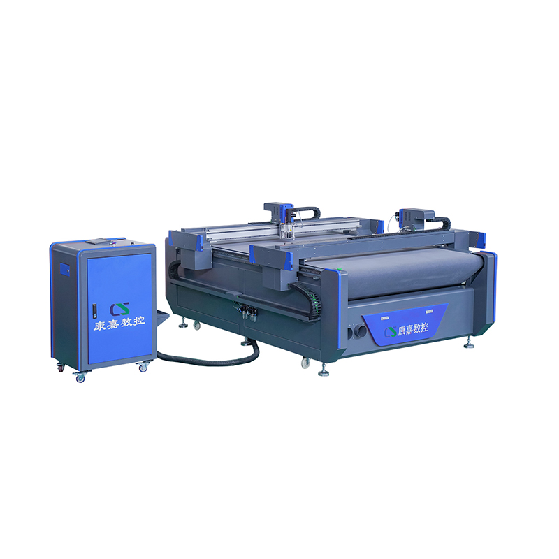 cnc digital flatbed double beam oscillating knife cutting machine