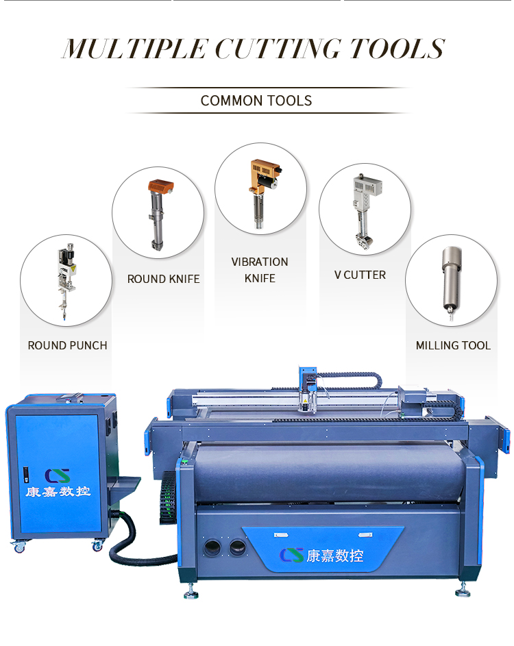 double beam oscillating knife cutting machine