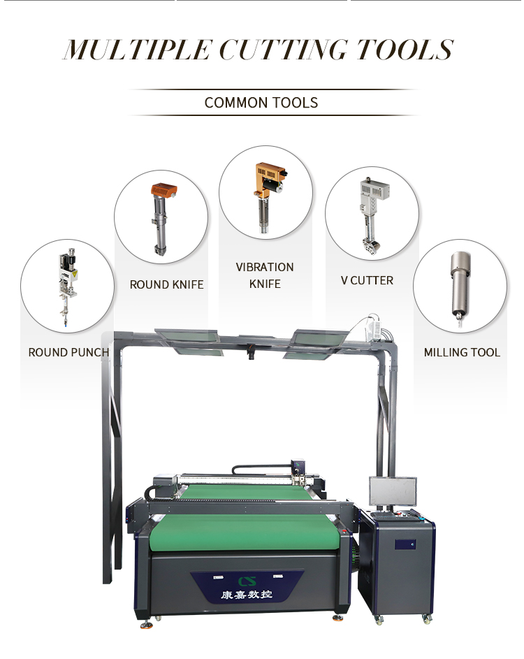 double beam oscillating knife cutting machine